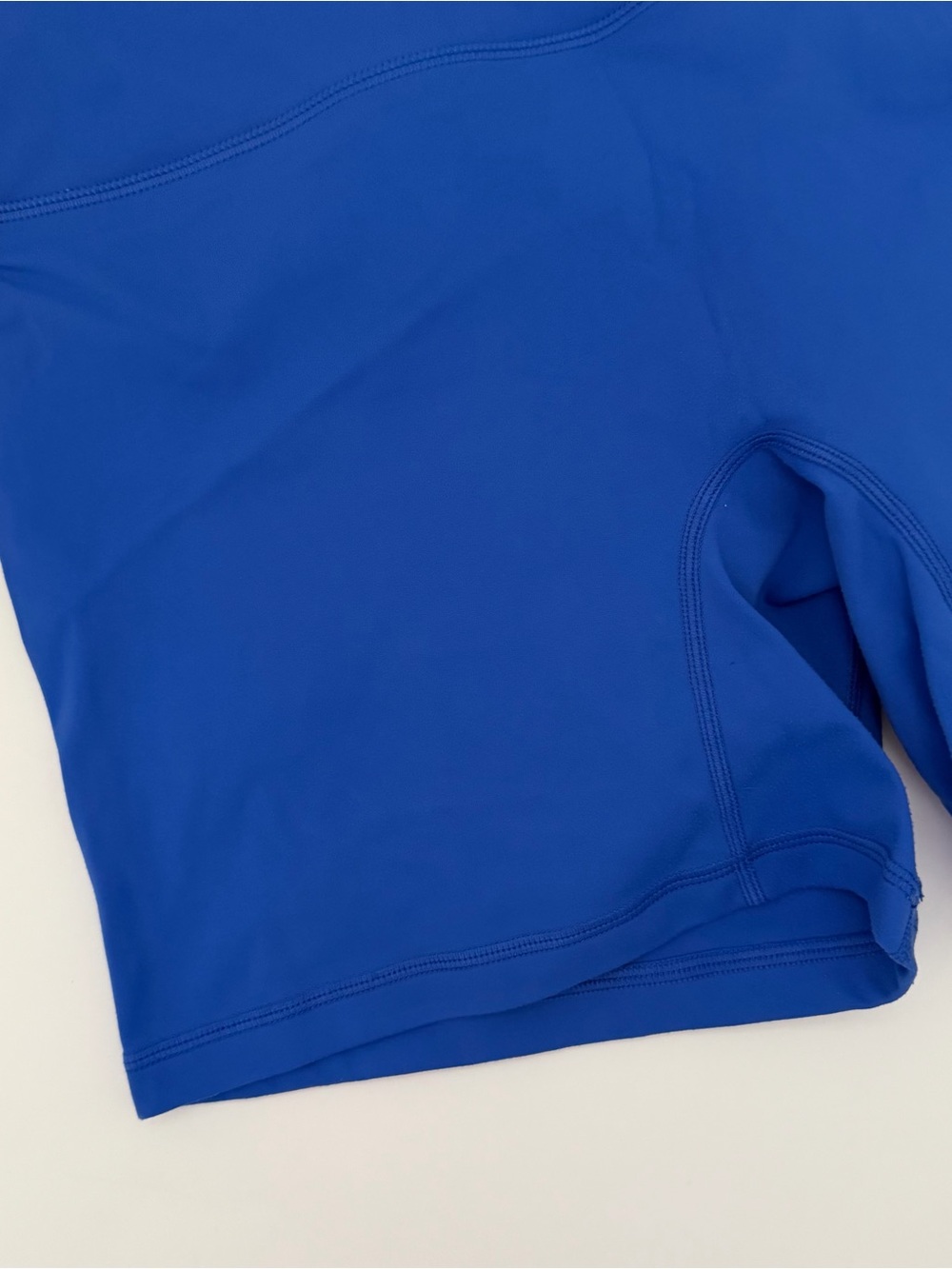 SET Active Bike Shorts Spandex Athletic Yoga Shorts Royal Blue Size Large - Picture 2 of 9